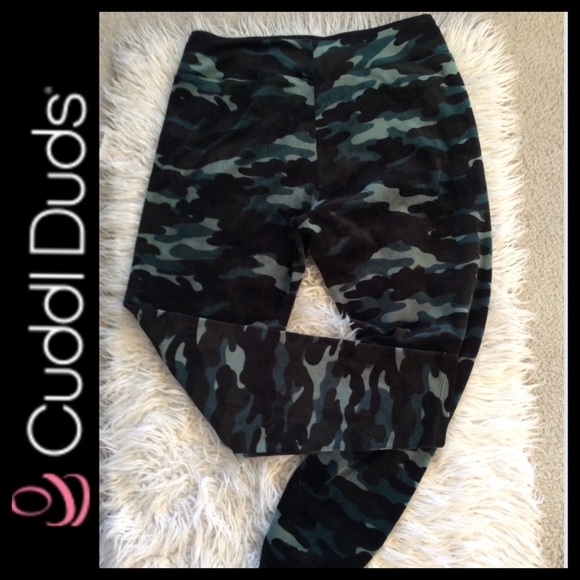 Cuddl Duds Double Plush Velour Leggings - Picture 3 of 10